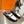 0Z MULE WHITE AND BLACK CALFSKIN WITH PATTERN