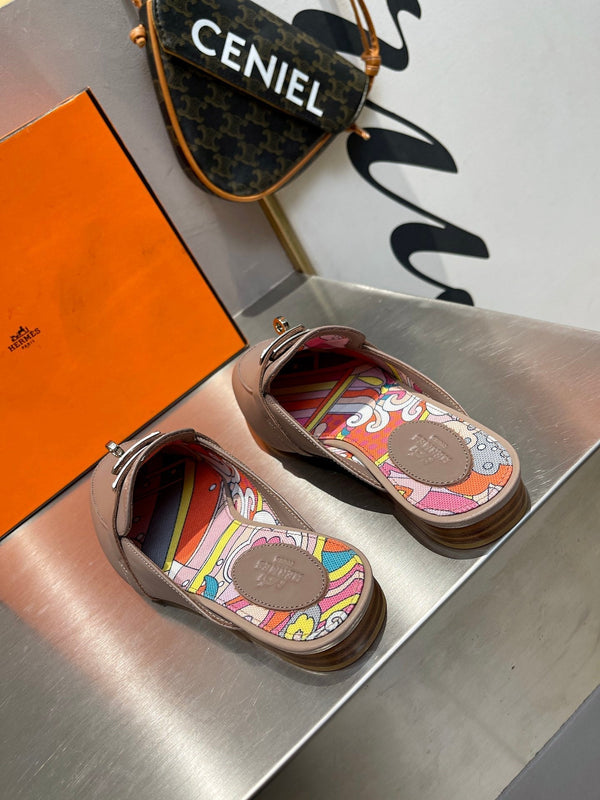 0Z MULE ASH CALFWOOD IN PELLE CON MOTIVO