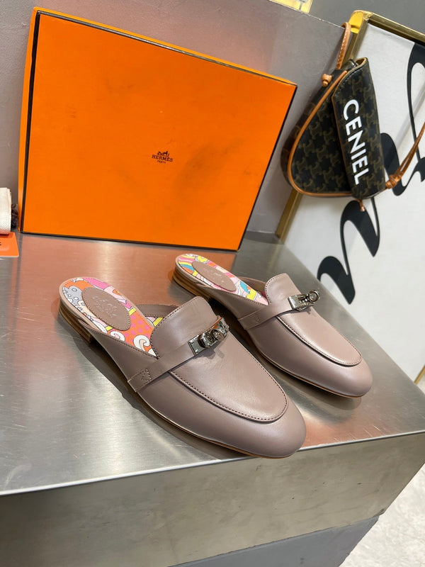 0Z MULE ASH CALFWOOD IN PELLE CON MOTIVO
