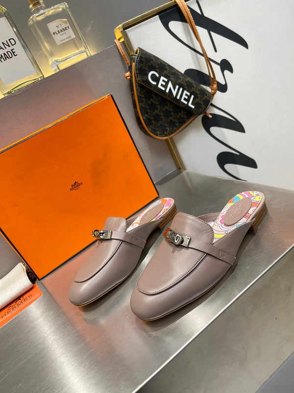 0Z MULE ASH CALFWOOD IN PELLE CON MOTIVO