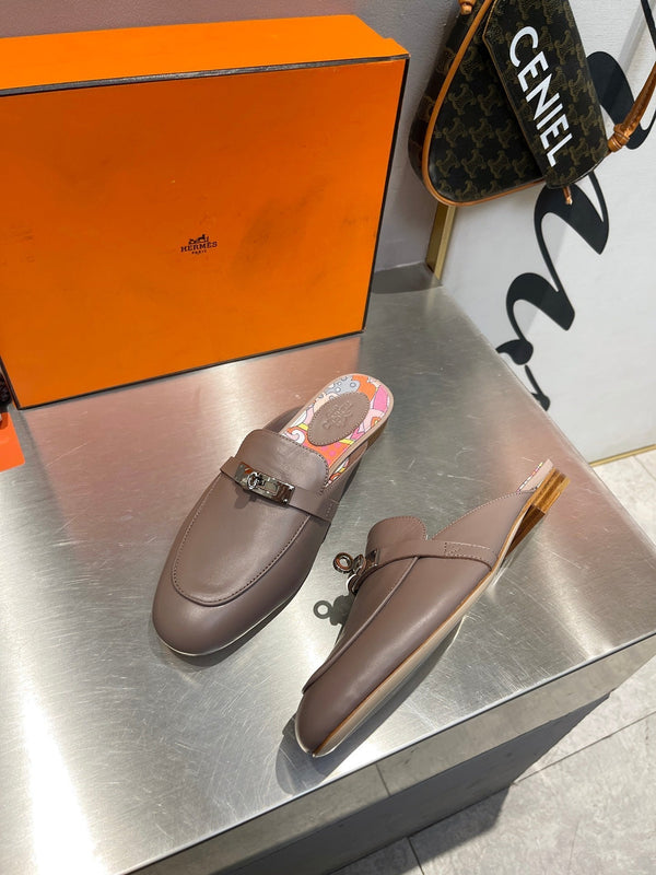 0Z MULE ASH CALFWOOD IN PELLE CON MOTIVO