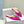 Manolo Buckle Flast Mules Dark Pink Silk 327521
