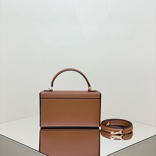 BOX TRIOMPHE 22 TAN PELLE DI VITELLO NATURALE