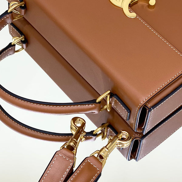 BOX TRIOMPHE 22 TAN PELLE DI VITELLO NATURALE