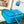 LOE GOYA BAG 18 IN COBALT BLUE SILK CALFSKIN