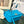 LOE GOYA BAG 18 IN COBALT BLUE SILK CALFSKIN