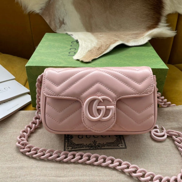 BORSA A MANO MARMONT MINI 16 IN PELLE DI VITELLO ROSA CHIARO
