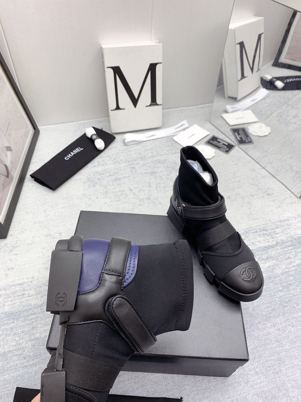 CC 26s Ankle Boots 4cm Canvas Leather 162986