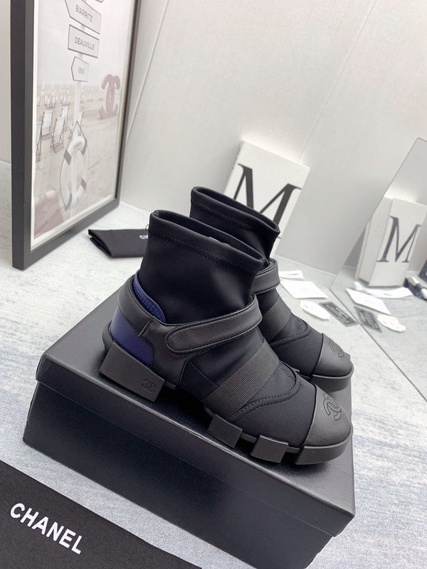 CC 26s Ankle Boots 4cm Canvas Leather 162986