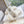 CD 25 Flat Slippers White Gray Wool 395564
