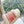 CD 25 Flat Slippers White Pink Wool 395568