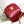 teen besace triomphe 18.5 dark red calfskin with chain