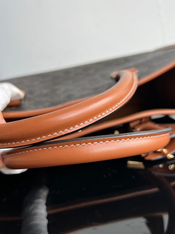 BORSA TRIPHOME CABAS 35 IN PELLE DI VITELLO NERA