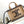 BORSA IN TESSUTO NERO MARRONE TRIPHOME 26