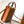 Fend Mini Sunshine Shopper Bag 18 Tan Leather