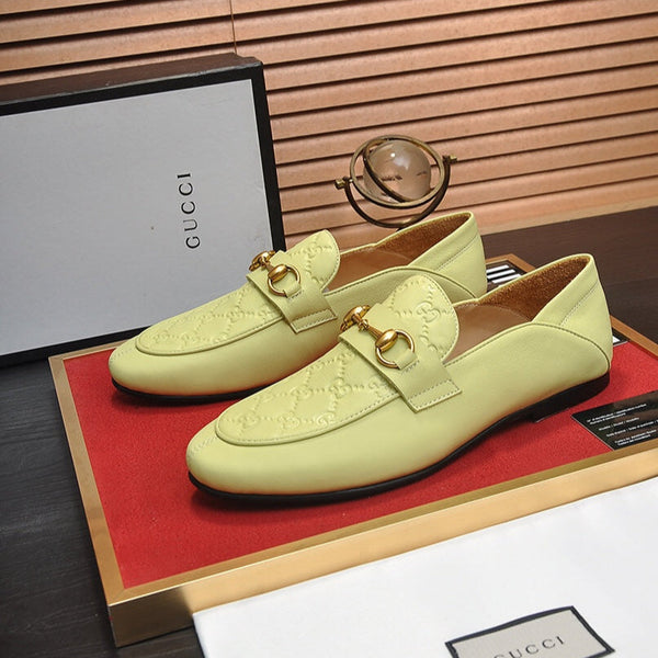 GG Men's Jordaan Loafer Light Green Cowhide 726293