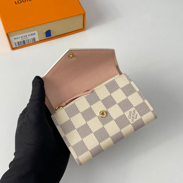 Portafoglio Victorine in cartone LV M41938, tela monogramma bianca 221678