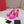 Open Toe Pump With One Stud Diamond Patent Pink Leather 130MM