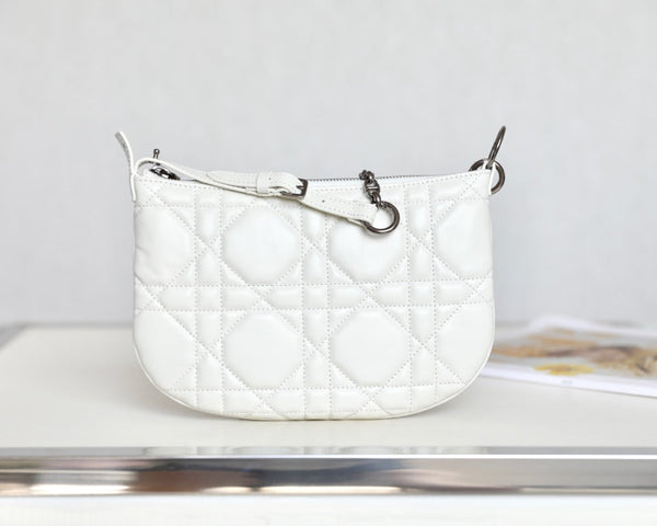 MINI CARO BAG 25 IN PELLE DI AGNELLO BIANCA