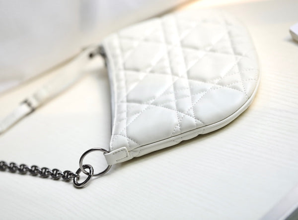 MINI CARO BAG 25 IN PELLE DI AGNELLO BIANCA