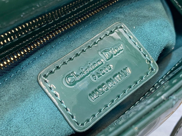 mini lady 17 blu verde vitello verniciato