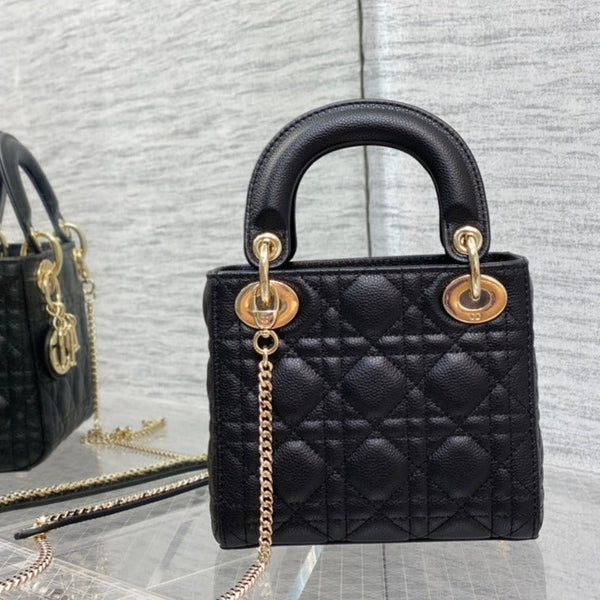 mini lady 17 pelle di vitello nera ghw