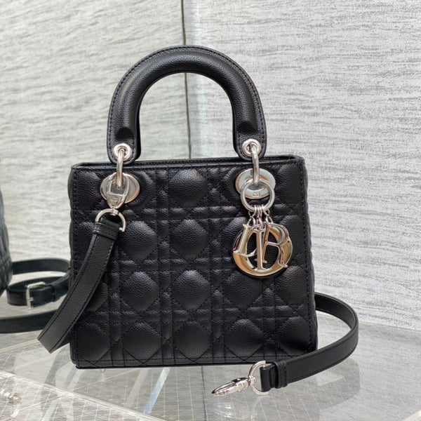 borsa piccola da donna 20 in pelle di vitello nera