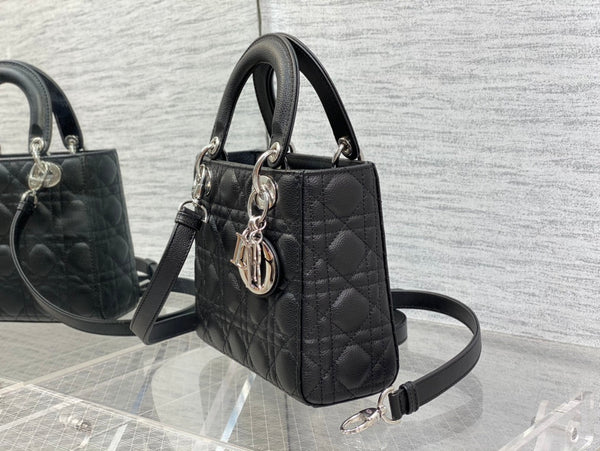 borsa piccola da donna 20 in pelle di vitello nera