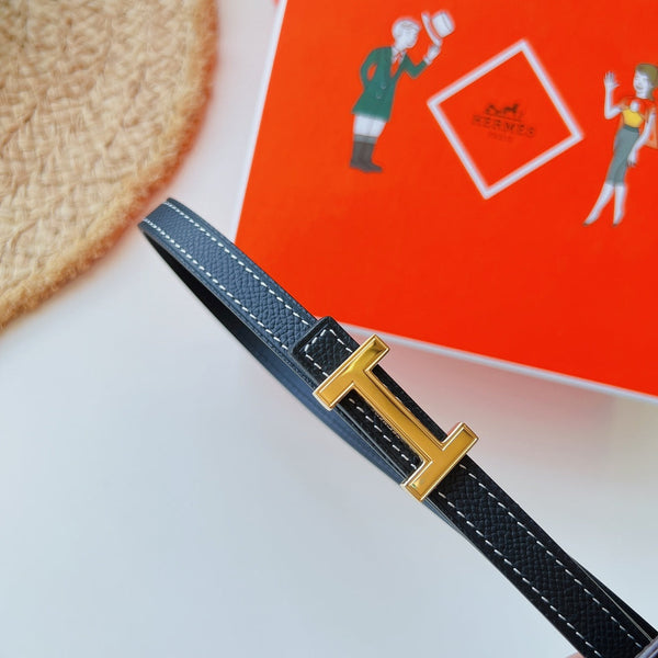 cintura Focus 13mm con tasca Kelly nera fibbia Epsom Gold