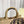 SHOPPING BAG 26 IN BEIGE AND BLACK EMBROIDERED CANVAS