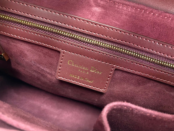 BORSA A MANO PARISIENNE 30 IN PELLE DI VITELLO LISCIA VIOLA GELSO
