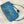 ACD medium caro 25.5 azure blue black hardware