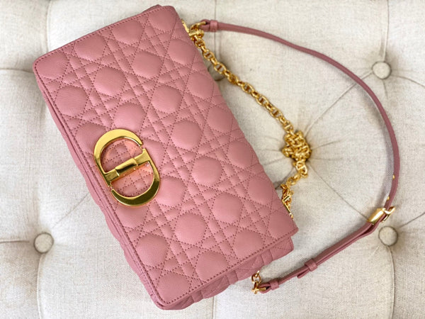 BORSA CARO GRANDE 28 PELLE DI VITELLO ROSA ANTICO