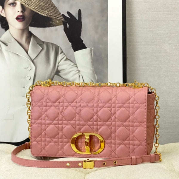 BORSA CARO GRANDE 28 PELLE DI VITELLO ROSA ANTICO