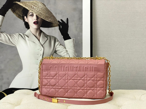 BORSA CARO GRANDE 28 PELLE DI VITELLO ROSA ANTICO