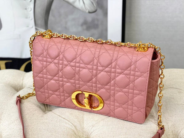 BORSA CARO GRANDE 28 PELLE DI VITELLO ROSA ANTICO