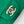borsa con patta mini 20 cm verde scuro caviale hardware argento 