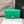 borsa con patta mini 20 cm verde scuro caviale hardware argento 