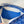 PORTAFOGLIO PLUMET POCKET 20 IN TELA GOYARDINE BLU ZAFFIRO E FINITURE IN PELLE DI AGNELLO