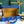 BORSA GRAND HÔTEL TRUNK 24 IN TELA GOYARDINE BLU E PELLE DI VITELLO