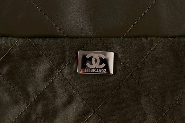 cc 22 hobo pelle di vitello oliva hardware argento
