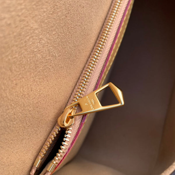 diane 24 tela monogramma marrone pile bianco