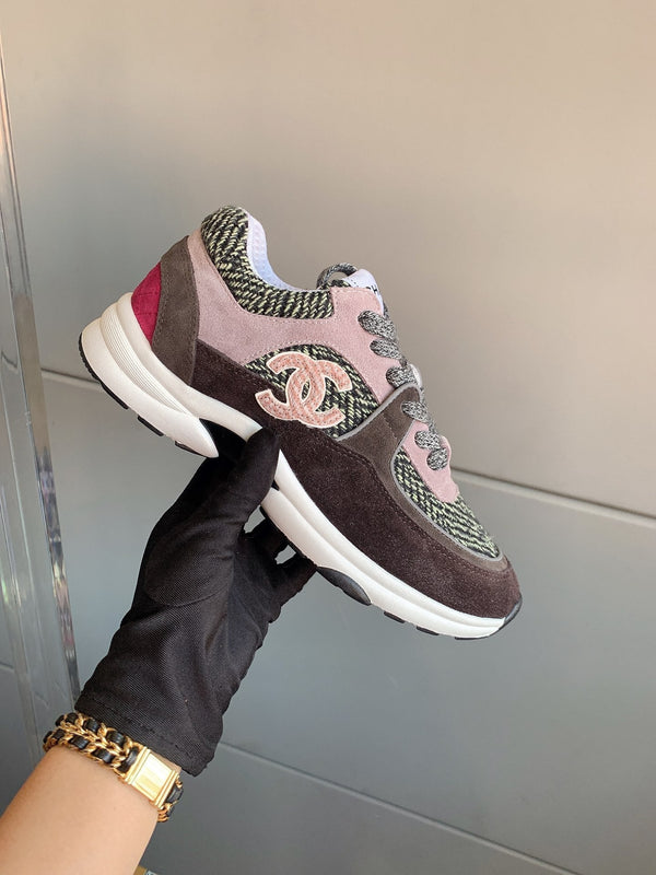 Sneaker CC in pelle scamosciata multicolore 145634