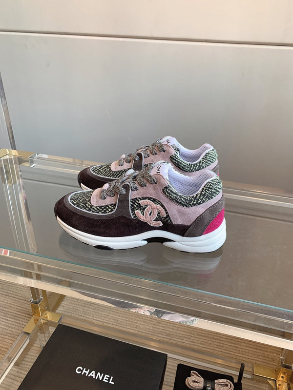 Sneaker CC in pelle scamosciata multicolore 145634