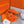 chypre sandal orange lamb wool