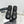 CC High Top Sneaker Thick-Soled Black Rain Velvet Fabric