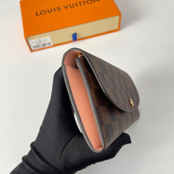 Portafoglio LV N60214 Emilie in tela monogramma marrone rosa 221665