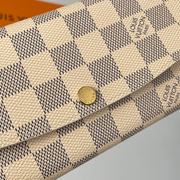 Portafoglio LV N41625 Emilie in tela monogrammata rosa balletto bianco 221667