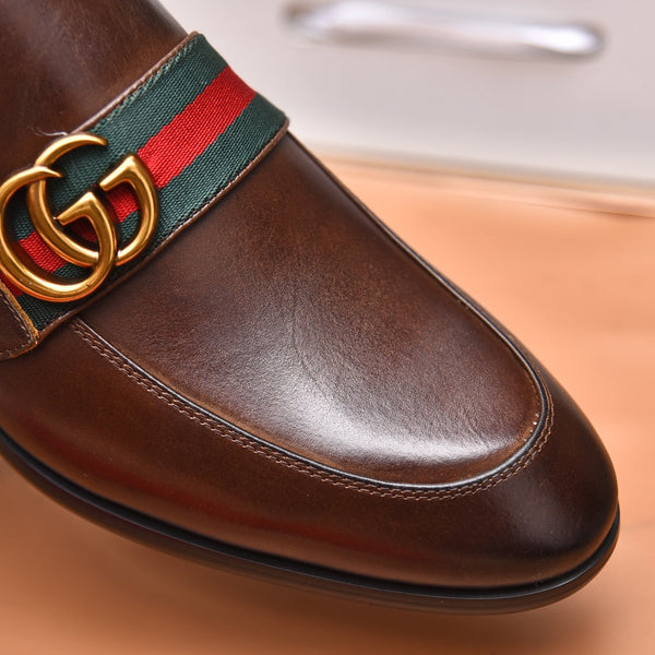 GG Men's Loafer Brown Cowhide 522704