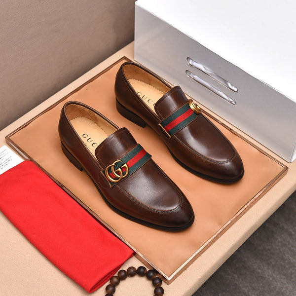 GG Men's Loafer Brown Cowhide 522704